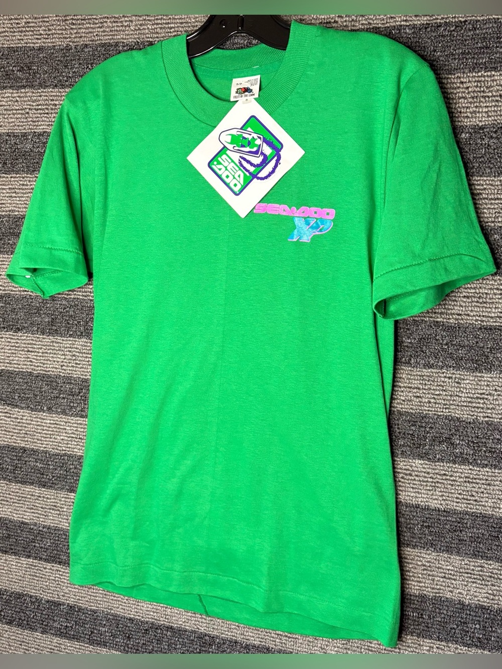 Vintage 90’s Deadstock NWT Sea-Doo Green Single Stitch T-Shirt Men’s Small